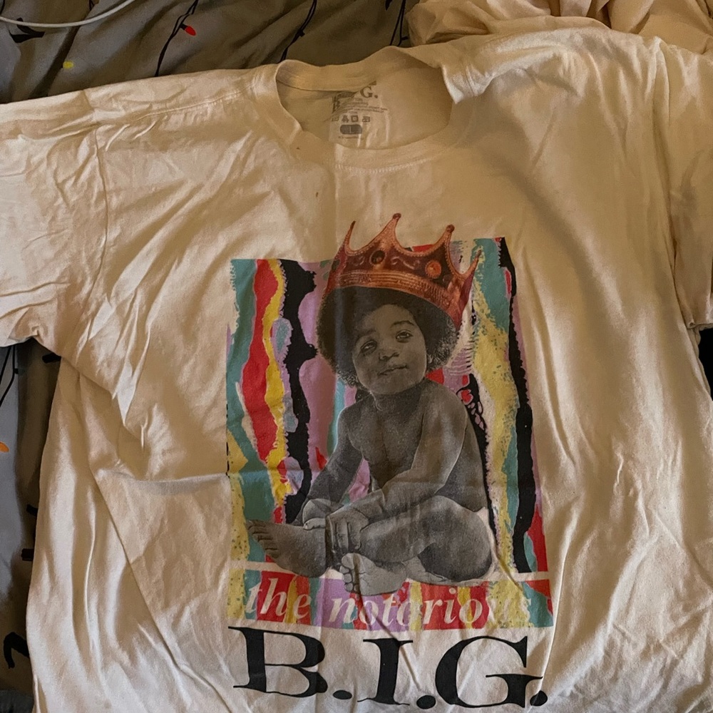 notorious b.i.g shirt // large